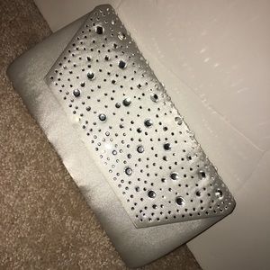 Pearl White clutch